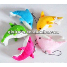 cute mini plush and stuffed dolphin toy keychain